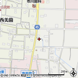 静岡県浜松市浜名区西美薗340周辺の地図