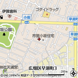 兵庫県姫路市広畑区小坂128周辺の地図