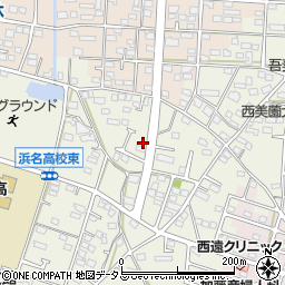 静岡県浜松市浜名区西美薗2081周辺の地図