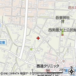 静岡県浜松市浜名区西美薗2067-1周辺の地図