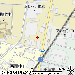 大阪府高槻市西面周辺の地図