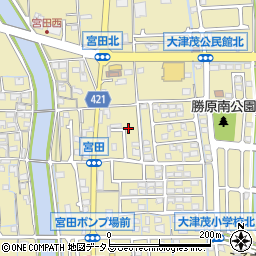 兵庫県姫路市勝原区宮田47周辺の地図