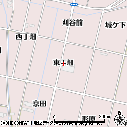 愛知県西尾市吉良町饗庭東丁畑周辺の地図