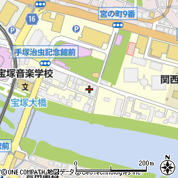 兵庫県宝塚市武庫川町3-18周辺の地図