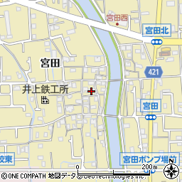 兵庫県姫路市勝原区宮田628周辺の地図