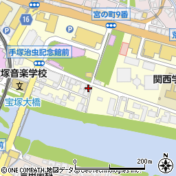 兵庫県宝塚市武庫川町3-20周辺の地図