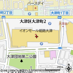 イオンモール姫路大津３階駐車場周辺の地図