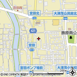 兵庫県姫路市勝原区宮田42周辺の地図