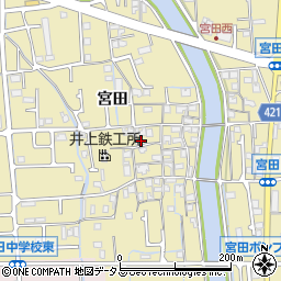 兵庫県姫路市勝原区宮田633周辺の地図