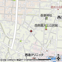 静岡県浜松市浜名区西美薗2437周辺の地図