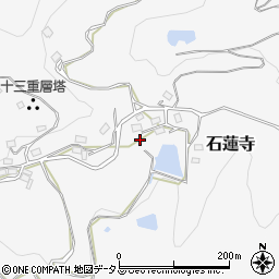 岡山県赤磐市石蓮寺周辺の地図