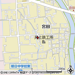 兵庫県姫路市勝原区宮田639周辺の地図