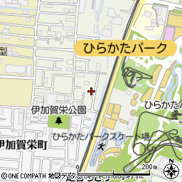大阪府枚方市伊加賀寿町3周辺の地図