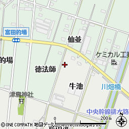 愛知県西尾市吉良町荻原牛池6周辺の地図