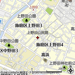 上野田公民館周辺の地図