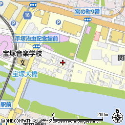 兵庫県宝塚市武庫川町3周辺の地図