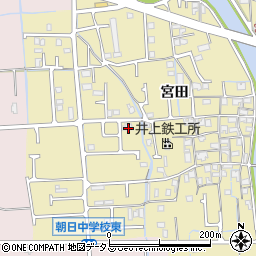 兵庫県姫路市勝原区宮田698周辺の地図