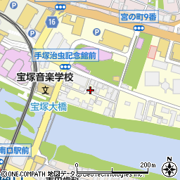 兵庫県宝塚市武庫川町3-8周辺の地図