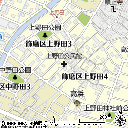 上野田公民館周辺の地図