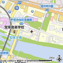 兵庫県宝塚市武庫川町3-7周辺の地図