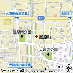 兵庫県姫路市勝原区勝原町周辺の地図