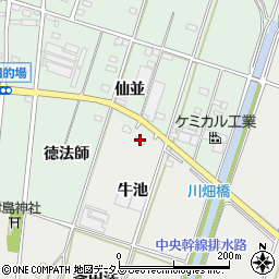 愛知県西尾市吉良町荻原牛池18周辺の地図