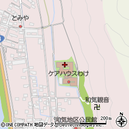 和気広虫荘周辺の地図