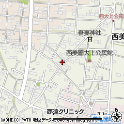 静岡県浜松市浜名区西美薗2436周辺の地図