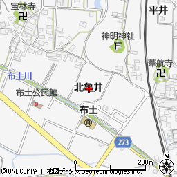 愛知県知多郡美浜町布土北亀井周辺の地図