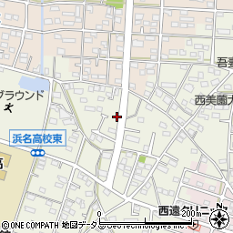 静岡県浜松市浜名区西美薗2079周辺の地図