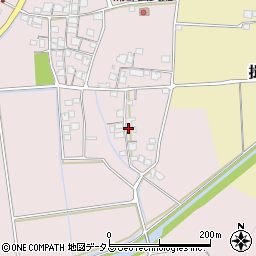 兵庫県たつの市揖保川町浦部周辺の地図