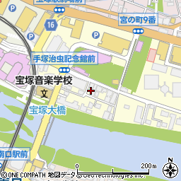 兵庫県宝塚市武庫川町3-10周辺の地図