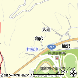 愛知県蒲郡市形原町（角穴）周辺の地図
