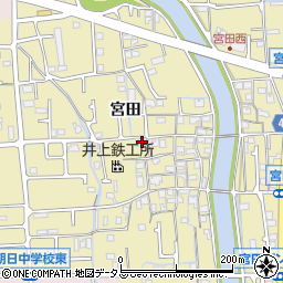 兵庫県姫路市勝原区宮田635周辺の地図