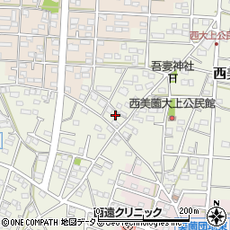 静岡県浜松市浜名区西美薗2435周辺の地図