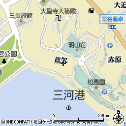 ホテル明山荘駐車場周辺の地図