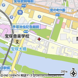 兵庫県宝塚市武庫川町3-14周辺の地図