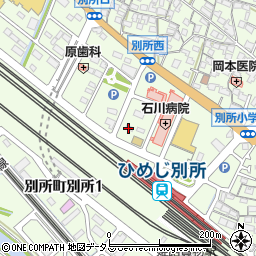 花つれづれフラワーショップ姫路店周辺の地図