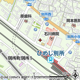 花つれづれフラワーショップ姫路店周辺の地図