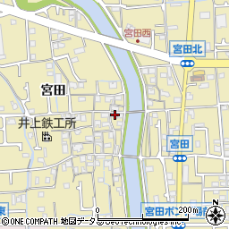 兵庫県姫路市勝原区宮田627周辺の地図