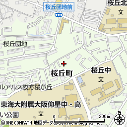 大阪府枚方市桜丘町34-6周辺の地図