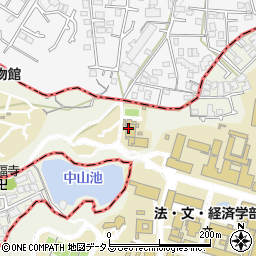 大阪大学　大阪大学会館周辺の地図