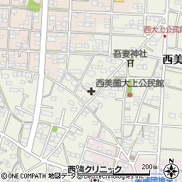 静岡県浜松市浜名区西美薗2432周辺の地図