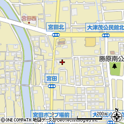 兵庫県姫路市勝原区宮田44周辺の地図