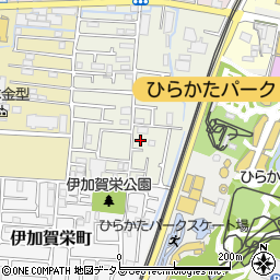 大阪府枚方市伊加賀寿町6周辺の地図