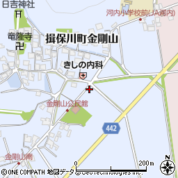 兵庫県たつの市揖保川町金剛山115周辺の地図