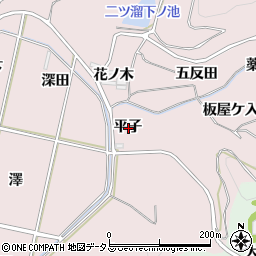 愛知県西尾市吉良町饗庭平子周辺の地図