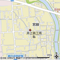 兵庫県姫路市勝原区宮田564-8周辺の地図