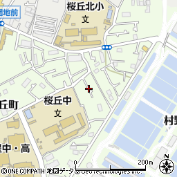 大阪府枚方市桜丘町79周辺の地図