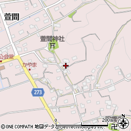 静岡県袋井市萱間周辺の地図